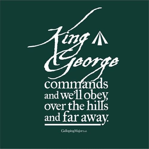 King George Commands T-shirt Green by Galloping Major