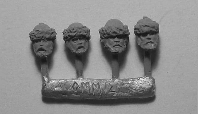 KMM Heads 10A - Fur Trimmed Hats Bearded Faces