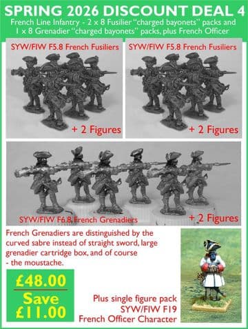 SPRING 2026 DISCOUNT DEAL 4: 16 Fusiliers, 8 Grenadiers and an Officer