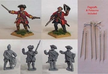 SYW/FIW B04 British Line Infantry Command