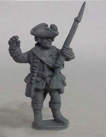 SYW/FIW B04B Single figure British Line Infantry Officer 2 in trimmed coat and boots