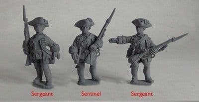 SYW/FIW B09A British Line Inf 2 Sergeants & Sentinel