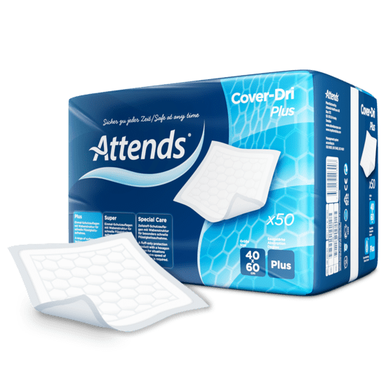 Attends CoverDri PLUS Disposable Underpads Incontinence Bed Pads 40cm