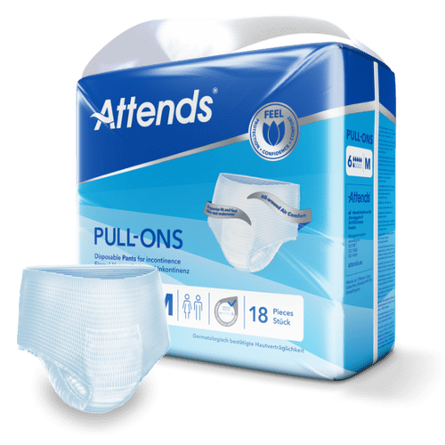 Attends PullOns 6M Pack of 18 Medium Disposable Incontinence Pants