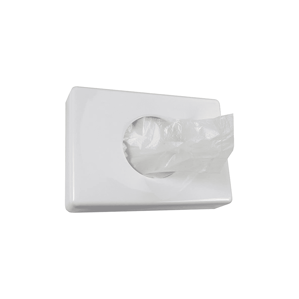 MediInn White Plastic Sanitary Bag Holders