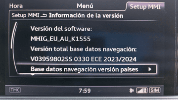 Audi A3 MMI MIB1 High (MHIG) Sat Nav Firmware Update with Optional EU Region Change