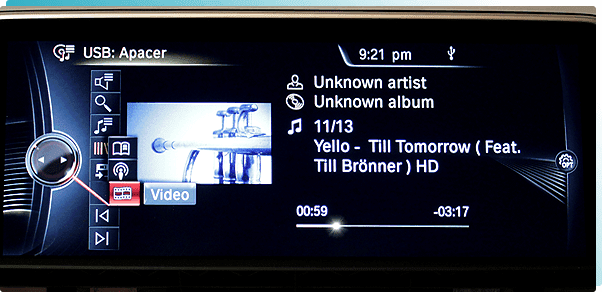 BMW NBT Next and EVO VIM Video In Motion USB Activated