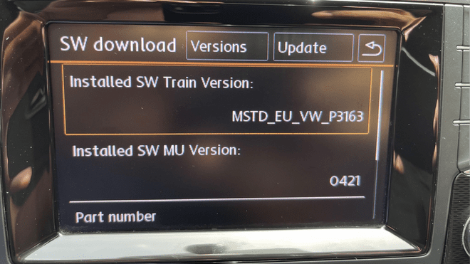 Latest VW MIB1 Standard Discover Media Firmware Update P5301