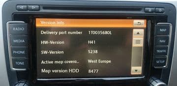Volkswagen RNS510 Firmware Update 5238 5274 6276 System Software