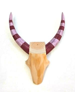 Antelope Skull Wall Art - STRIPED HORNS - *ONE-OFF*