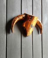 Cattle Skull Wall Art - DISTRESSED COPPER ACCENTS COW'S HEAD - *ONE-OFF*
