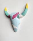 Cattle Skull Wall Art - GEOMETRIC BRIGHTS - *ONE-OFF*