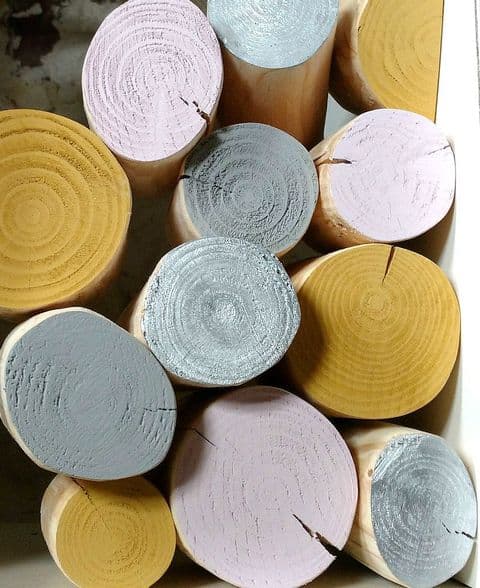 Decorative Logs - BLUSHED OCHRE Colour Mix
