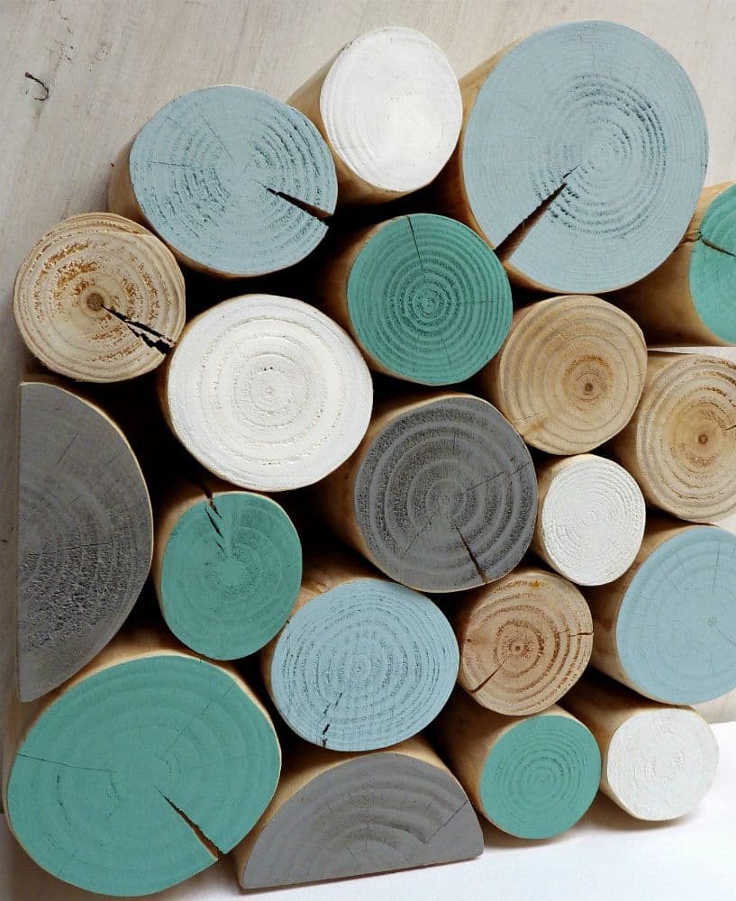 Decorative Logs - RUSTIC TEAL Colour Mix