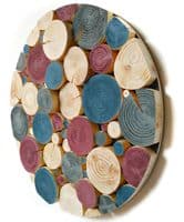 Log Wall Art - CIRCULAR MOSAIC in COSIMO