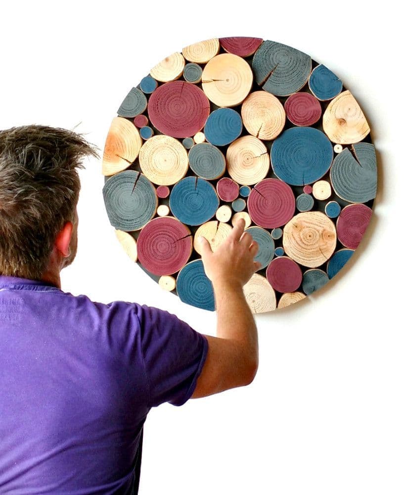 Log Wall Art - CIRCULAR MOSAIC in COSIMO