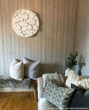 Log Wall Art - CIRCULAR MOSAIC SCANDI-STYLE