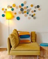 Log Wall Art 'SCATTER TILES' - Choose Your Colours