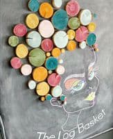 Log Wall Art 'SCATTER TILES' - Choose Your Colours