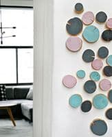 Log Wall Art 'SCATTER TILES' - Choose Your Colours