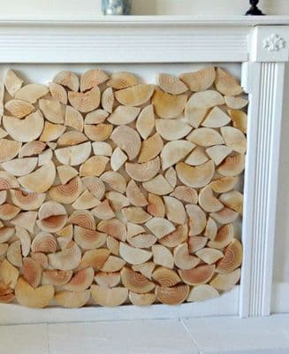 Log Wall Tiles - RUSTIC SPLIT STYLE