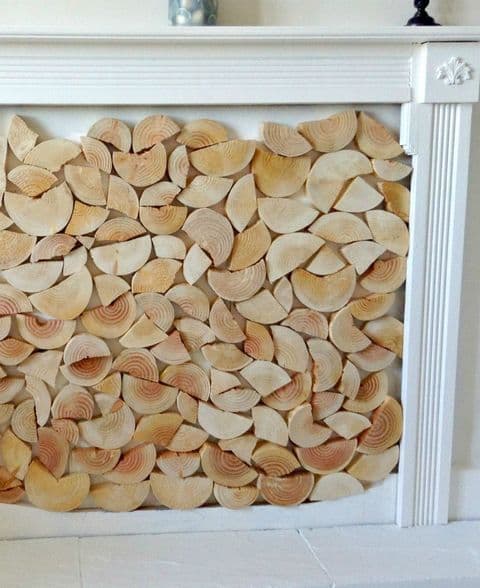 Log Wall Tiles - RUSTIC SPLIT STYLE