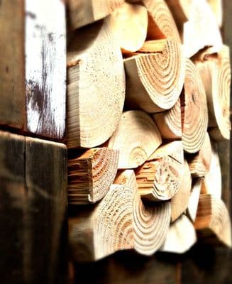 Log Wall Tiles - STAGGERED SPLIT STYLE