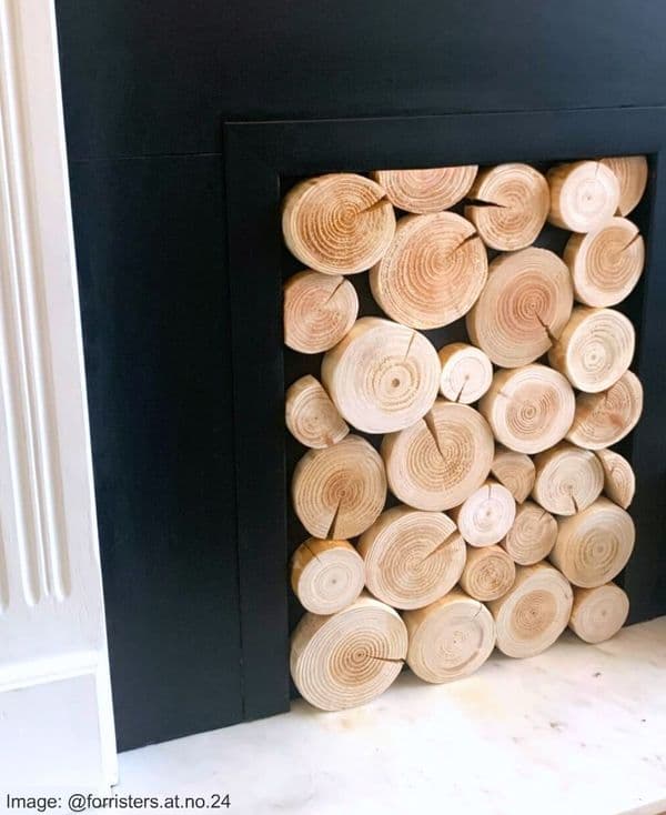 Log Wall Tiles - STAGGERED STYLE