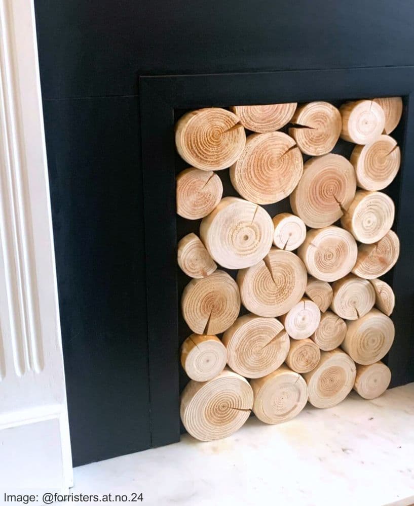 Log Wall Tiles - STAGGERED STYLE
