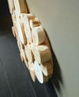 READY FOR DISPATCH Log Wall Art - HEART in NATURAL WOOD