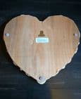READY FOR DISPATCH Log Wall Art - HEART in NATURAL WOOD