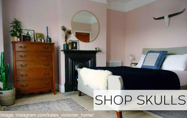 Hand crafted wooden cattle skulls for your wall from The Log Basket