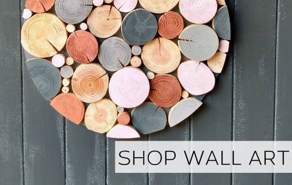 Statement log wall art mosaics in colours and finishes of your choice from The Log Basket