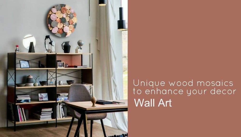 Contemporary Log Wall Art in custom colours for your walls from The Log Basket