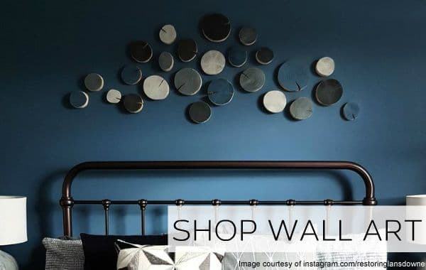 A range of log wall art from Scatter Tiles to wall art mosaics to make a statement on your wall from The Log Basket