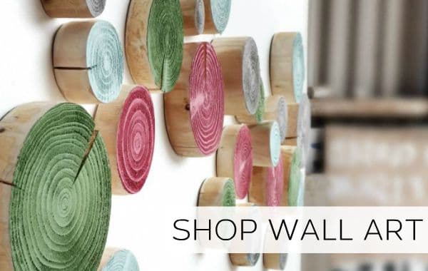 Log Wall Art Scatter Tiles from The Log Basket diy art for large small and awkward wall areas