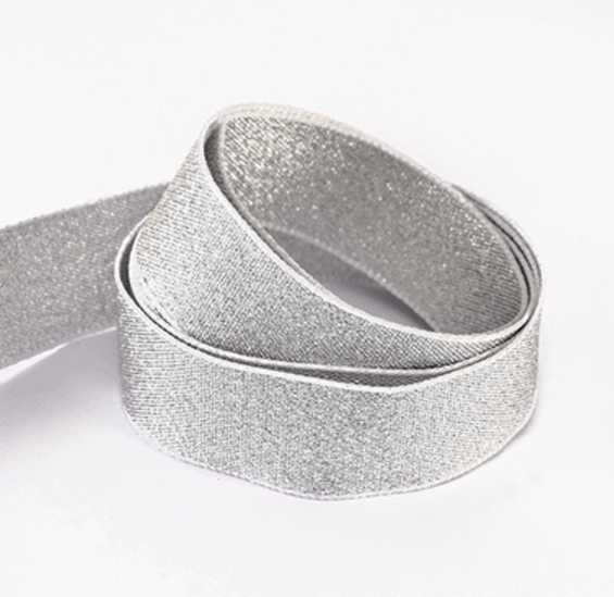 Woven Edge Metallic Ribbon