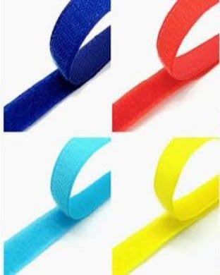 0     20mm Sew-On Hook or Loop Tape - 25m Roll - Choice of Colour