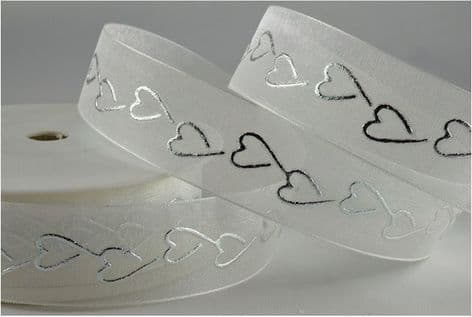 0   54199 -  25mm Sheer Hearts x 20 Metres!!