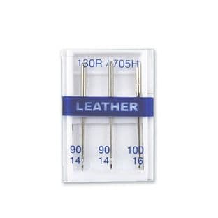 0 75223 Machine Needle Cassettes Leather Asstd 2 x 90 1 x 100