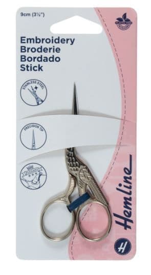 0 B5427 Scissors: Embroidery: Stork: 9cm/3.5in