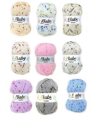 0 BABYSPOT Baby Spot Print DK Knitting Yarn - 5 OR 10 x 100g balls