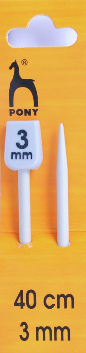 0 Classic: Knitting Pins: Single Ended: 40cm - Choice of Sizes