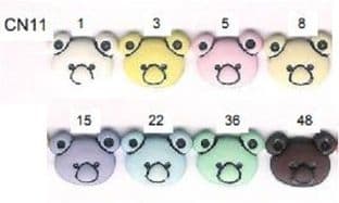 0 CN11 Teddy Head Pastel Buttons