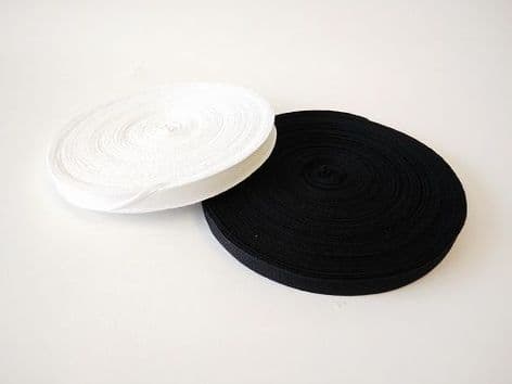 0 COTTON TAPE 25mm Cotton Tape: Black/White - 50m (1)