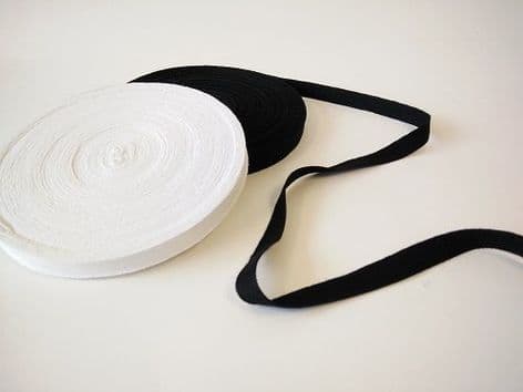 0 COTTON TAPE19 19mm Cotton Tape: Black/White - 50m
