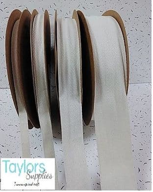 0 Cotton twill tape natural