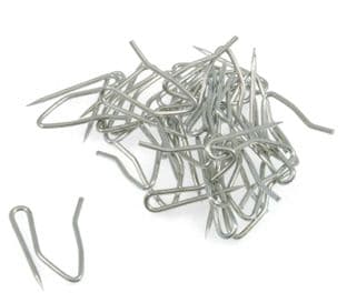 0 Curtian Pin Hooks: Pack of 25: Silver