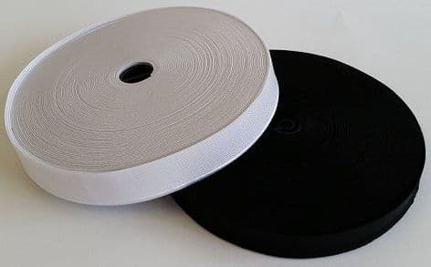 0 E0006 19mm Woven Elastic - 25m - Choice of Colour