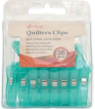 0 ER230.L36 Quilters Clips: Extra Large: 36 Pieces